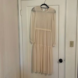 Wilfred tier dress (off-white)